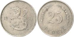 World Coins - Finland, 25 Penniä, 1921, Birmingham, Copper-nickel, , KM:25