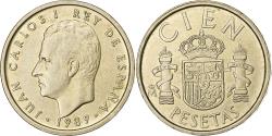 World Coins - Spain, Juan Carlos I, 100 Pesetas, 1989, Madrid, Aluminum-Bronze,