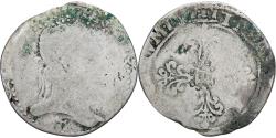 World Coins - Coin, France, Henri III, 1/2 Franc au col plat, Nantes, , Silver