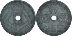 World Coins - Coin, Belgium, 25 Centimes, 1943