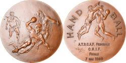 World Coins - France, Medal, Hand-Ball, C.N.I.F, Finale, Sports & leisure, 1989, Mauviel