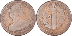 World Coins - Coin, France, Louis XVI, 2 sols François, 1793 / AN 5, Perpignan,