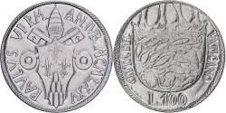 World Coins - Vatican, Paul VI, 100 Lire, Holy Year, 1975, Rome, BU, Stainless Steel