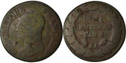 World Coins - Coin, France, Dupré, 5 Centimes, AN 8, Metz, , Bronze, KM:640.2, Le