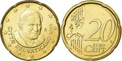 World Coins - VATICAN CITY, 20 Euro Cent, 2008, BU, , Brass, KM:386