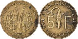 World Coins - Coin, West African States, 5 Francs, 1999