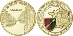 World Coins - France, Medal, Colmar - La petite Venise, Gilt iron, Colourized,