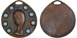 World Coins - France, Medal, La Vierge Marie, Religions & beliefs, Elie Pellegrin,