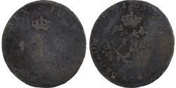 World Coins - France, Louis XV, Double Sol, 1763, Paris, Billon,