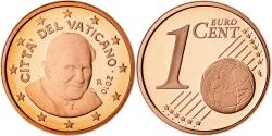 World Coins - VATICAN CITY, Benedict XVI, Euro Cent, 2010, Rome, Copper Plated Steel,
