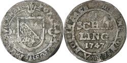 World Coins - SWISS CANTONS, ZURICH, 1 Schilling, 1747, Billon, , KM:148