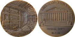 World Coins - France, Medal, Assemblée Nationale, Politics, Society, War, 1999,