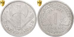 World Coins - France, 1 Franc, Bazor, 1944, Beaumont-Le-Roger, Aluminum, PCGS,
