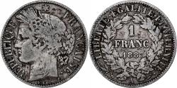 World Coins - France, Franc, Cérès, 1887, Paris, Silver, , KM:822.1