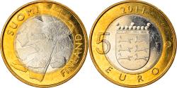 World Coins - Finland, 5 Euro, 2011, Vantaa, AU(55-58), Bi-Metallic, KM:171