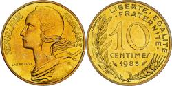 World Coins - Coin, France, Marianne, 10 Centimes, 1983, Paris, série FDC,