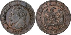 World Coins - France, Napoleon III, 2 Centimes, Napoléon III, 1862, Bordeaux, Bronze