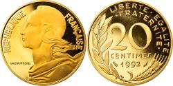 World Coins - Coin, France, Marianne, 20 Centimes, 1992, Paris, BE,