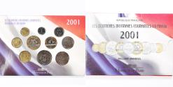 World Coins - Coin, France, Monnaie de Paris, Set 10 Monnaies., 2001, BU, , (No