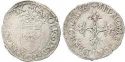 World Coins - France, Charles IX, Sol Parisis, 1567, Troyes, 1st Type, Billon,
