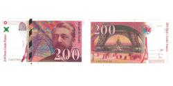 World Coins - France, 200 Francs, Eiffel, 1997, BRUNEEL, BONARDIN, VIGIER, UNC(65-70)