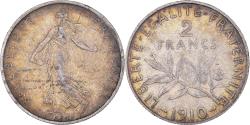 World Coins - Coin, France, Semeuse, 2 Francs, 1910, Paris, , Silver, KM:845.1