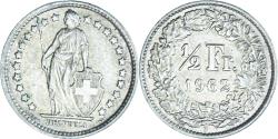 World Coins - Coin, Switzerland, 1/2 Franc, 1962, Bern, , Silver, KM:23