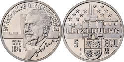 World Coins - Luxembourg, 5 Ecu, Grand Duché de Luxembourg, 1993, Copper-nickel,