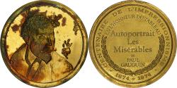 World Coins - France, Medal, Autoportrait - Les Misérables, Paul Gauguin, Vermeil,