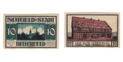 World Coins - Banknote, Germany, Bitterfeld Stadt, 10 Pfennig, Eglise 1, 1921, UNC(60-62)