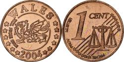 World Coins - United Kingdom, Wales, Euro Cent, Fantasy euro patterns, Essai-Trial, Proof