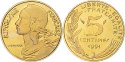 World Coins - Coin, France, Marianne, 5 Centimes, 1991, Paris, BE, , Aluminum-Bronze