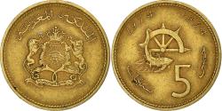 World Coins - Coin, Morocco, al-Hassan II, 5 Santimat, 1974, , Aluminum-Bronze, KM:59