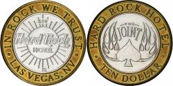 Us Coins - United States, 10 Dollars, Hard Rock hotel, Bi-Metallic,