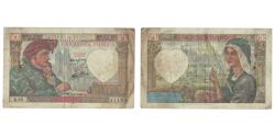 World Coins - France, 50 Francs, Jacques Coeur, 1940, 1940-09-26, VF(30-35), Fayette:19.03
