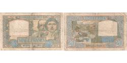 World Coins - France, 20 Francs, Science et Travail, 1940-12-05, L.1859, VF(20-25)