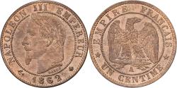 World Coins - France, Napoleon III, 1 Centime, 1862, Paris, Copper, , Gadoury:87