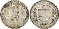World Coins - Coin, Switzerland, 5 Francs, 1925, Bern, , Silver, KM:38
