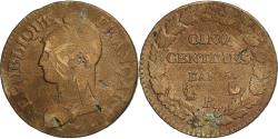World Coins - France, 5 Centimes, Dupré, AN 5, Orléans, Copper, , Gadoury:126