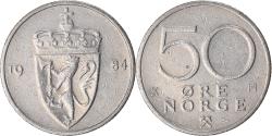 World Coins - Coin, Norway, 50 Öre, 1984