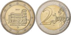 World Coins - Germany, 2 Euro, Rheinland-Pfalz, 2017, Karlsruhe, Bi-Metallic,
