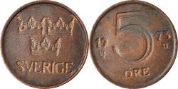 World Coins - Coin, Sweden, 5 Öre, 1973