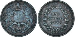 World Coins - Coin, INDIA-BRITISH, 1/4 Anna, 1835, Calcutta, , Copper