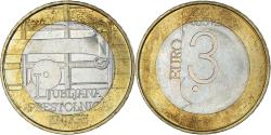 World Coins - Slovenia, 3 Euro, 2010, Ljubljana capitale du livre, , Bi-Metallic