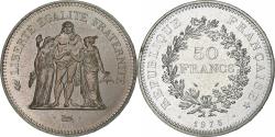 World Coins - France, 50 Francs, Hercule, 1975, MDP, série FDC, Silver,