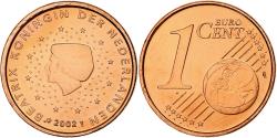 World Coins - Netherlands, Beatrix, Euro Cent, BU, 2002, Utrecht, Copper Plated Steel