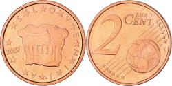 World Coins - Slovenia, 2 Euro Cent, The Prince's stone, 2007, , Copper Plated Steel