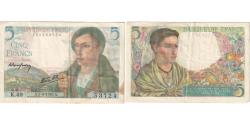 World Coins - France, 5 Francs, Berger, 1943-08-05, K.49, EF(40-45)