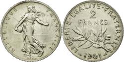 World Coins - Coin, France, Semeuse, 2 Francs, 1901, Paris, , Silver, KM:845.1