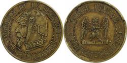 World Coins - France, Napoleon III, 5 Centimes, 1870, Paris, Satirique, Bronze,